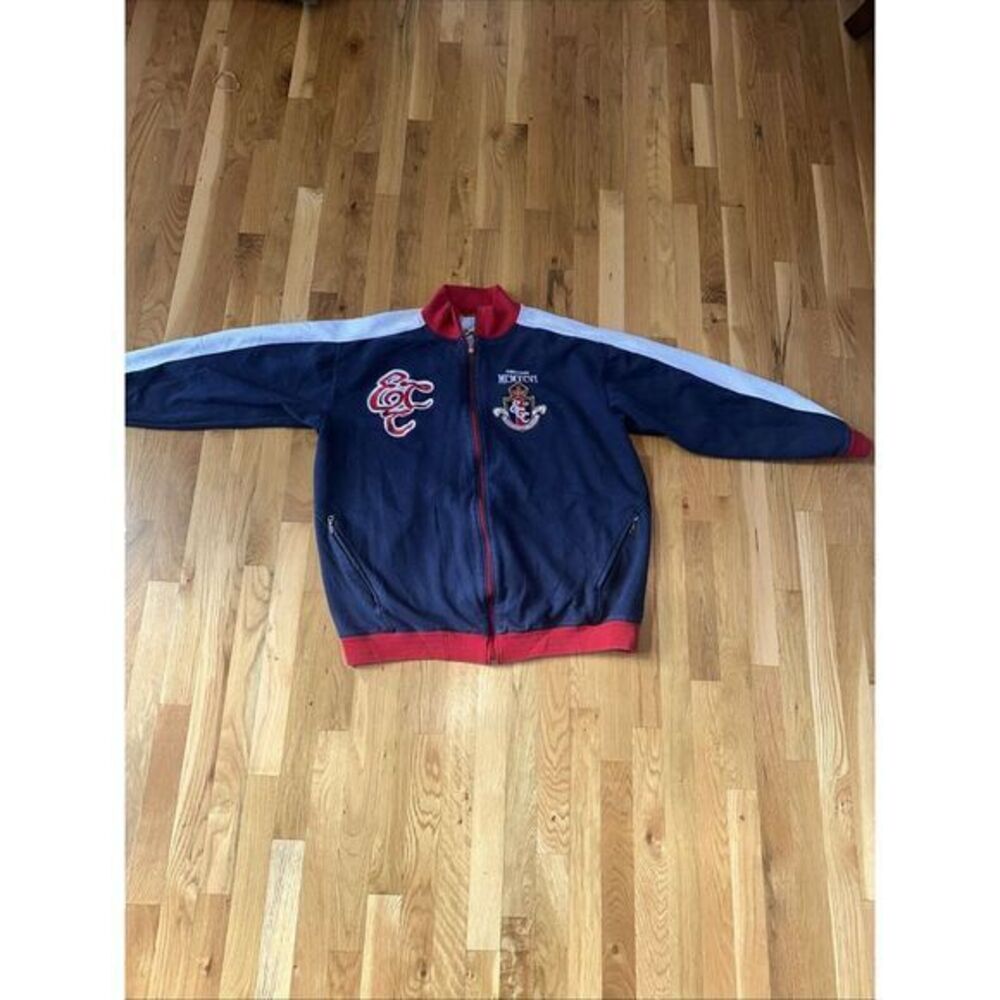 VTG Enyce Track Jacket Mens XXL Full Zip Embroidered Red White Blue‎ Street Y2K